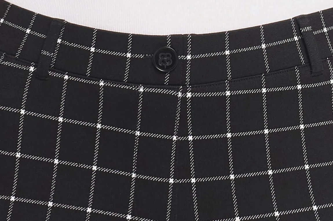 Skinny-Leg | Two-Pocket Dress Pant Yoga Pants (Oliver Check)
