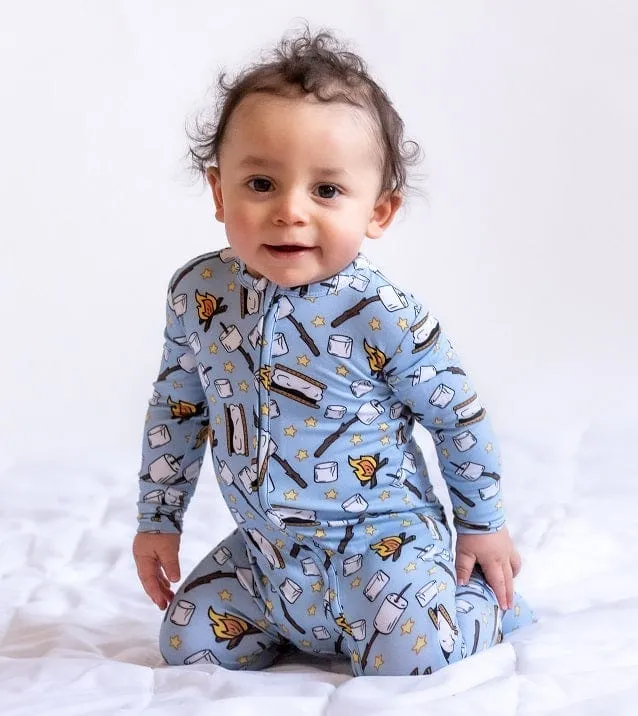 Spring Fever Flowers for Pooh - Bamboo Zippy Romper