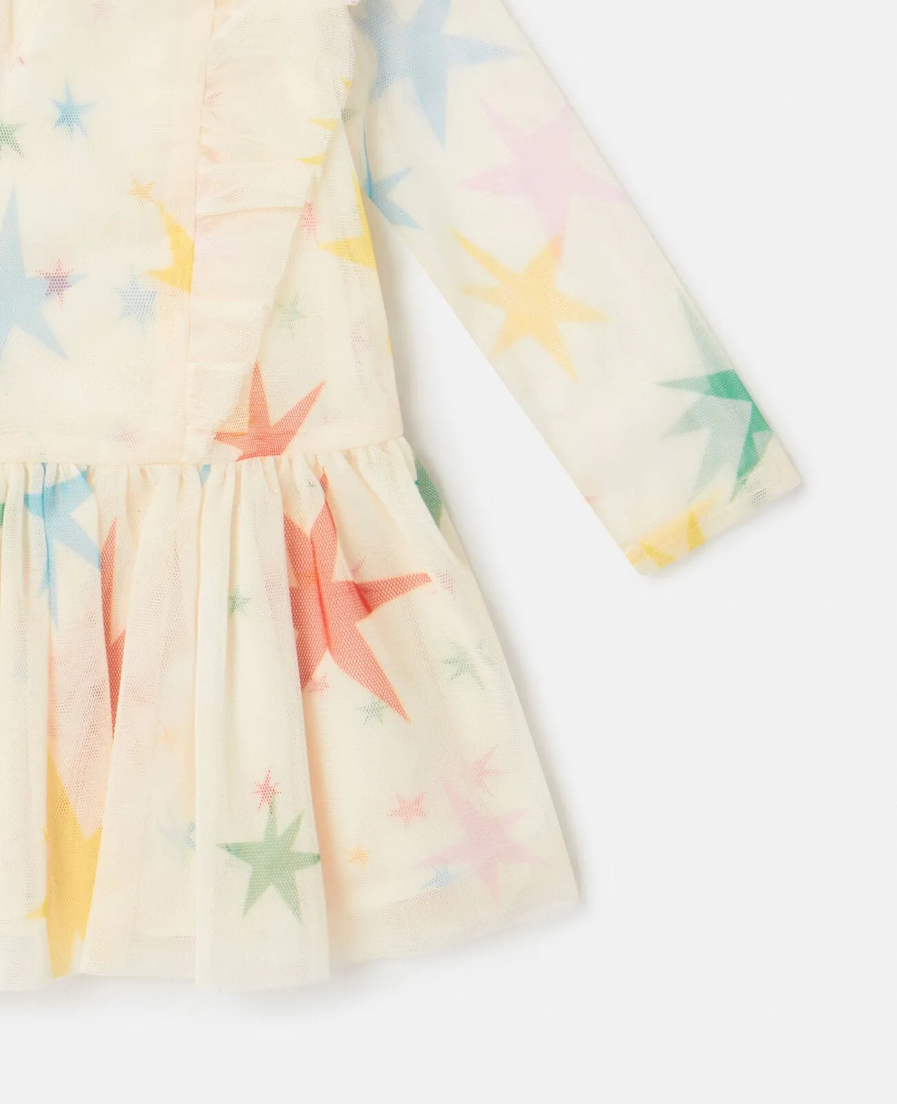 Stella McCartney Baby Girls Ivory Star Print Tulle Dress