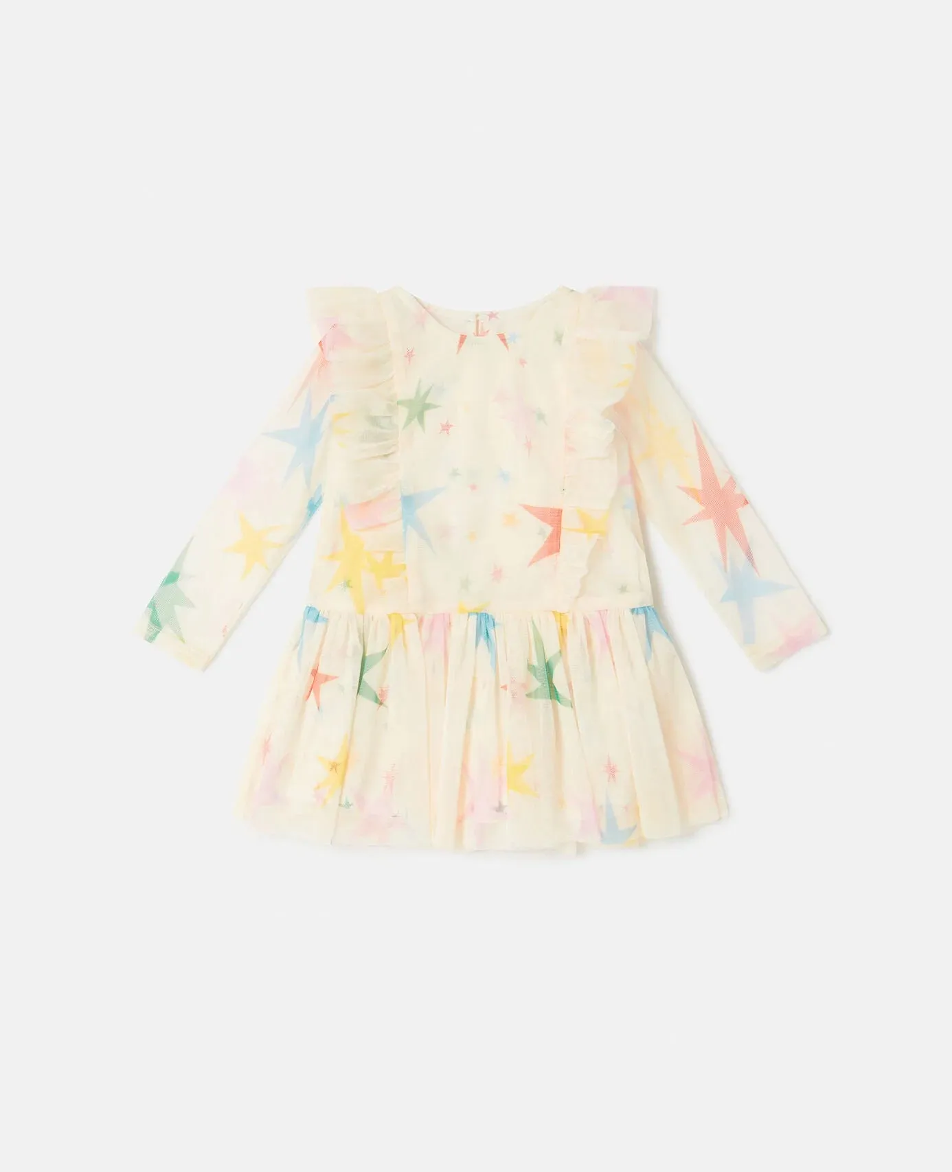 Stella McCartney Baby Girls Ivory Star Print Tulle Dress