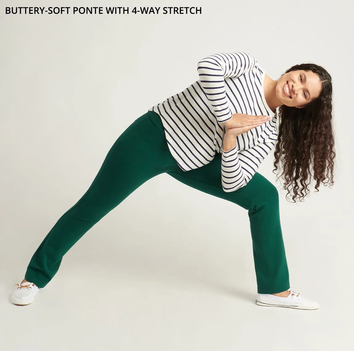 Straight Leg | Two-Pocket Straight-Leg Dress Pant Yoga Pants (Botanical)