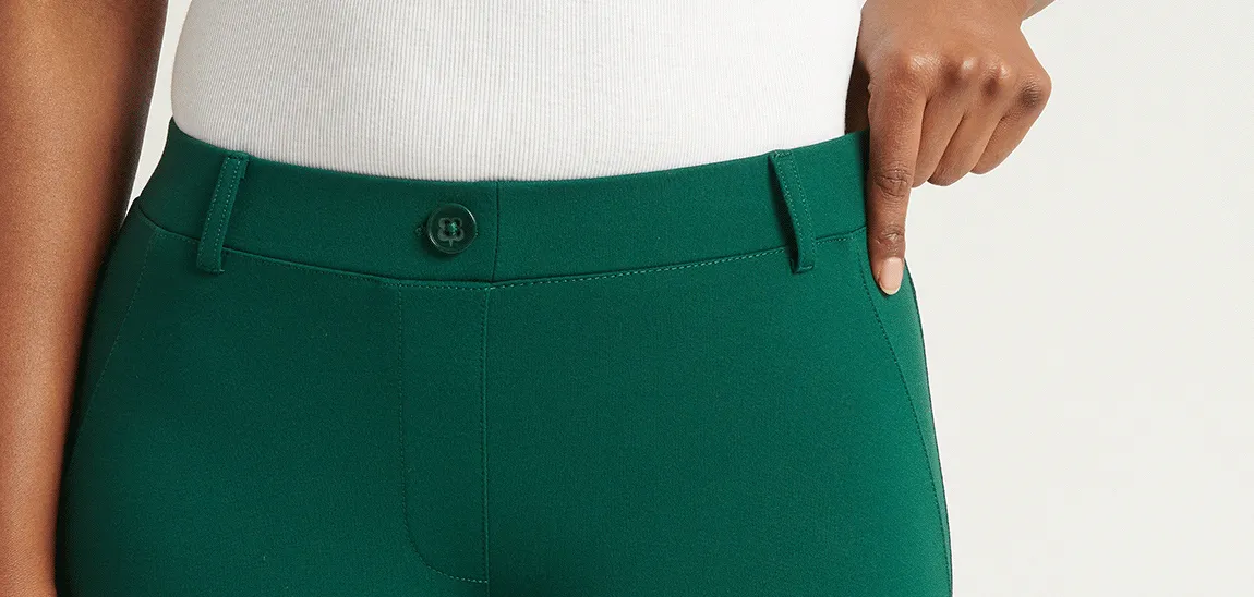 Straight Leg | Two-Pocket Straight-Leg Dress Pant Yoga Pants (Botanical)