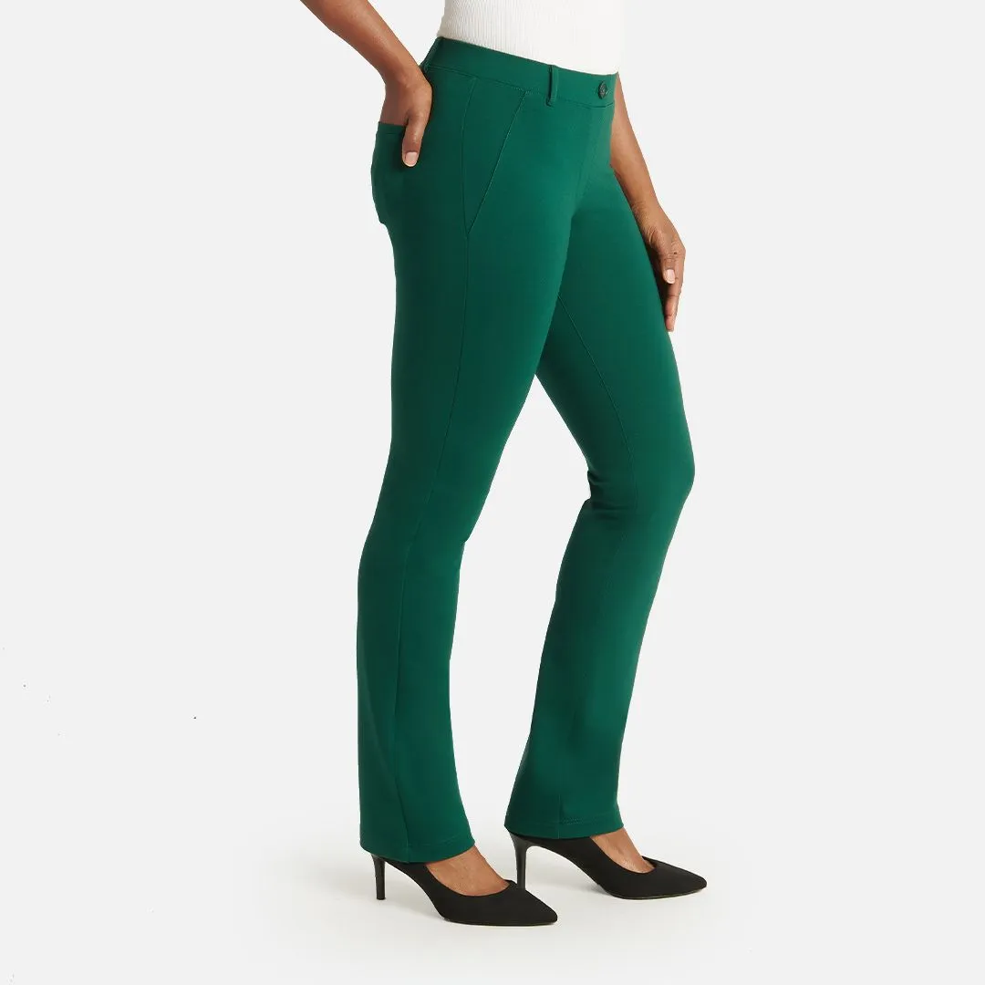 Straight Leg | Two-Pocket Straight-Leg Dress Pant Yoga Pants (Botanical)
