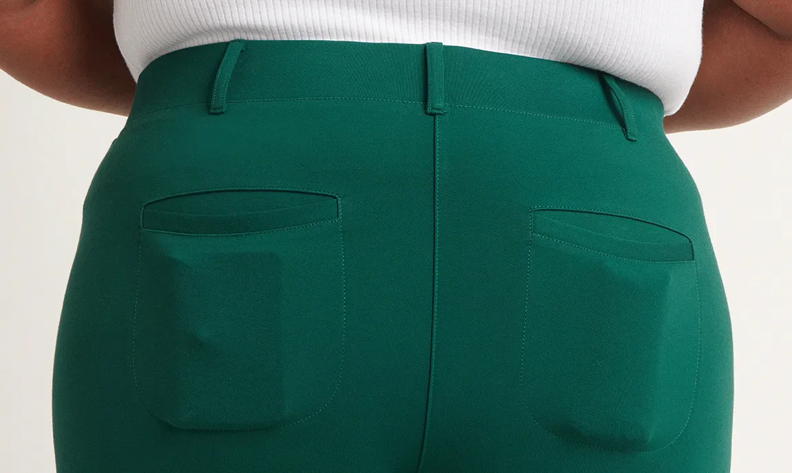 Straight Leg | Two-Pocket Straight-Leg Dress Pant Yoga Pants (Botanical)