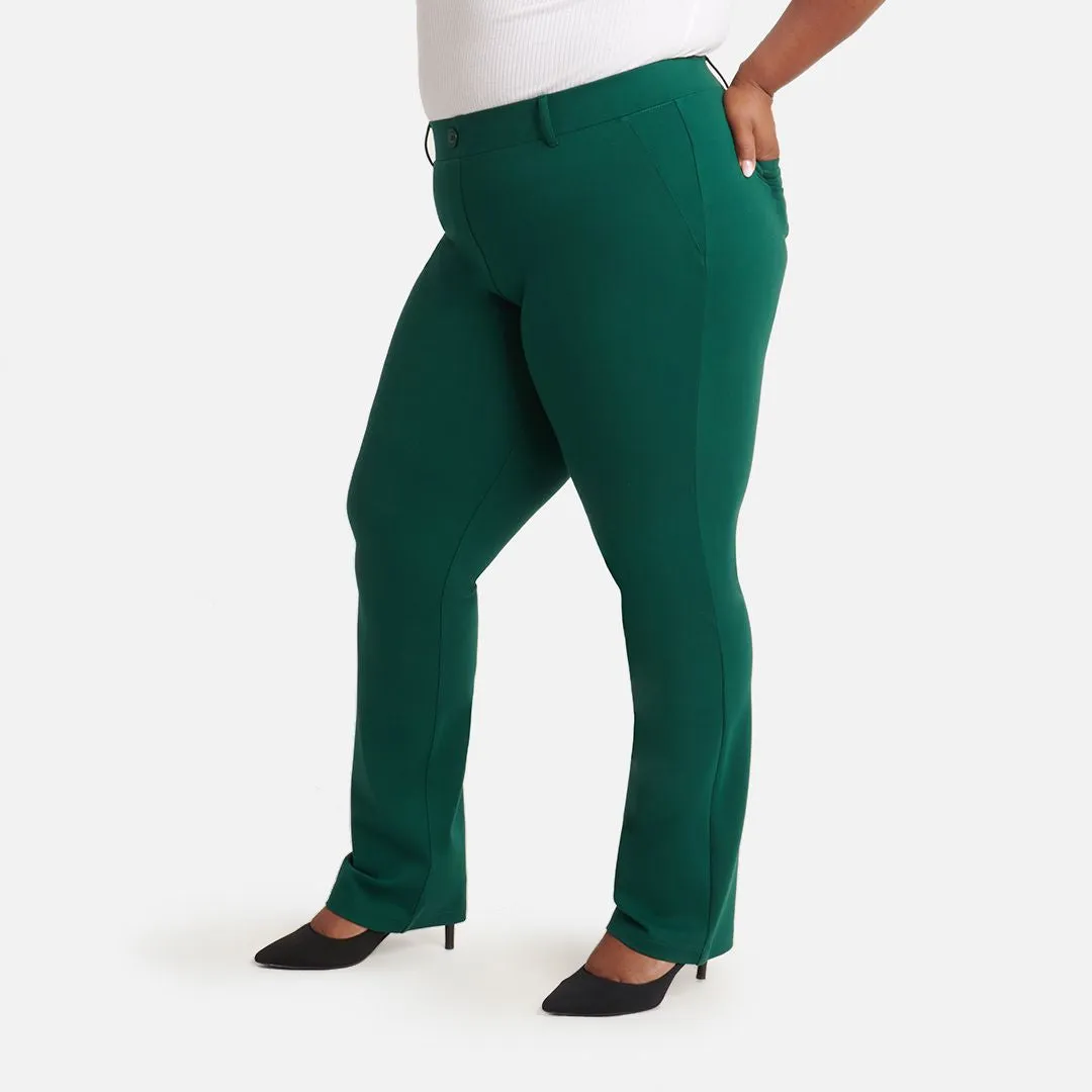 Straight Leg | Two-Pocket Straight-Leg Dress Pant Yoga Pants (Botanical)