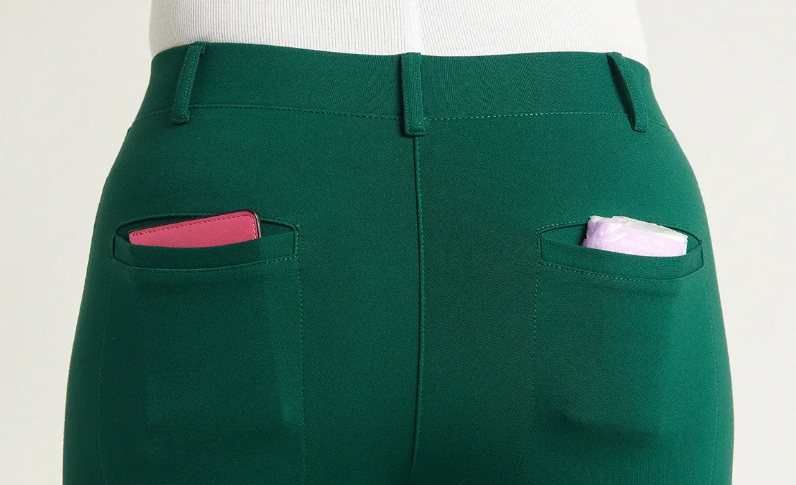 Straight Leg | Two-Pocket Straight-Leg Dress Pant Yoga Pants (Botanical)