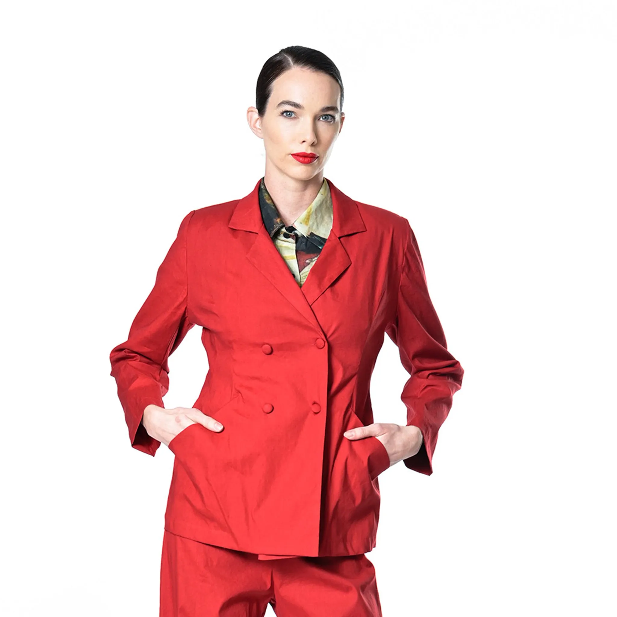 stretch linen yates jacket