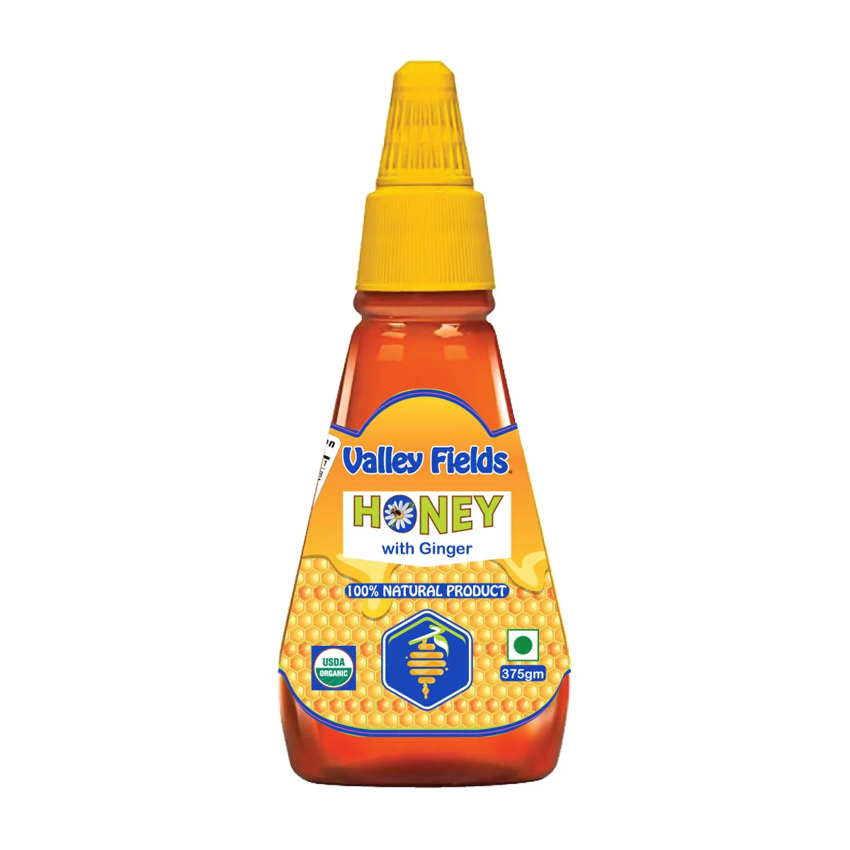 Valley Fields  Infused Honey - 375gm (Lemon/Ginger/Cinnamon/Black Pepper)